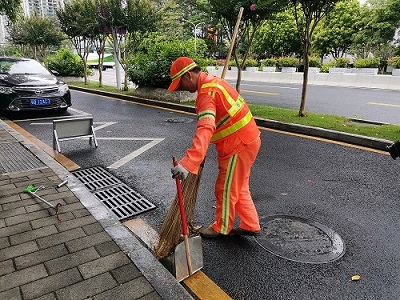 龍華觀(guān)湖項目道路清潔